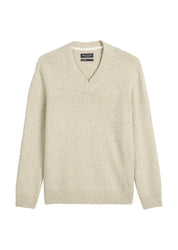 Strickpullover aus Wollmix - 707-gray silk - Beige