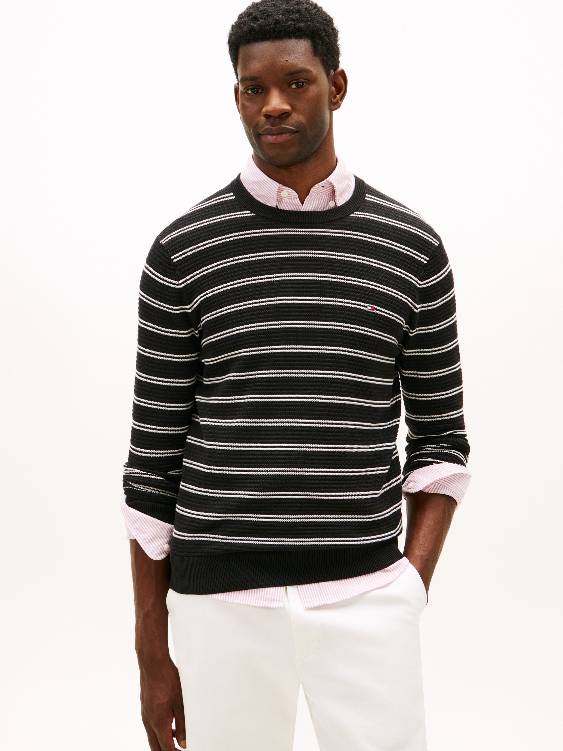 Strickpullover aus Bio-Baumwolle - 0AP-BLACK - Schwarz