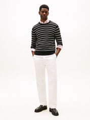 Strickpullover aus Bio-Baumwolle - 0AP-BLACK - Schwarz