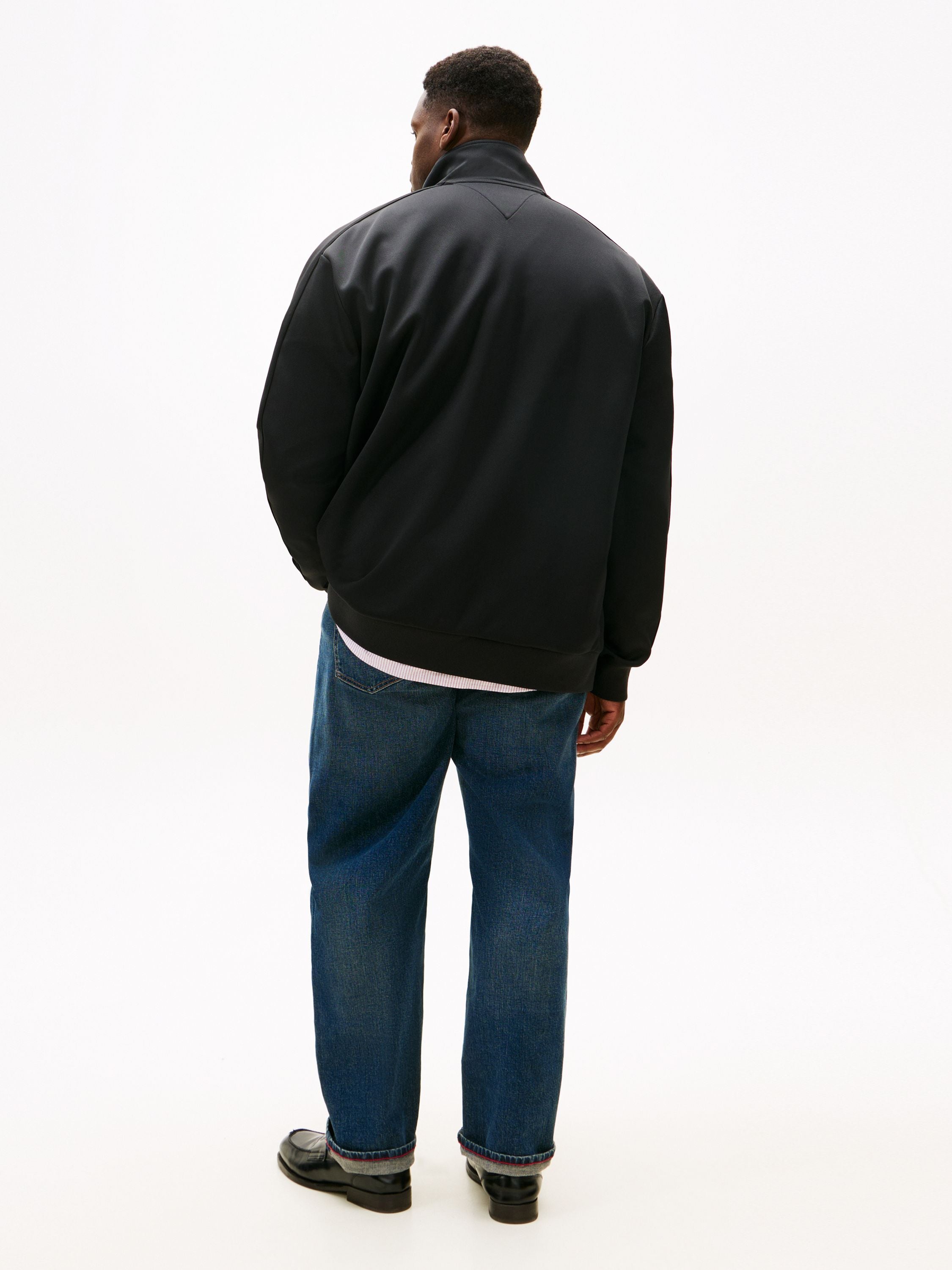 Sweatshirtjacke mit Stehkragen - BDS-BLACK - Schwarz