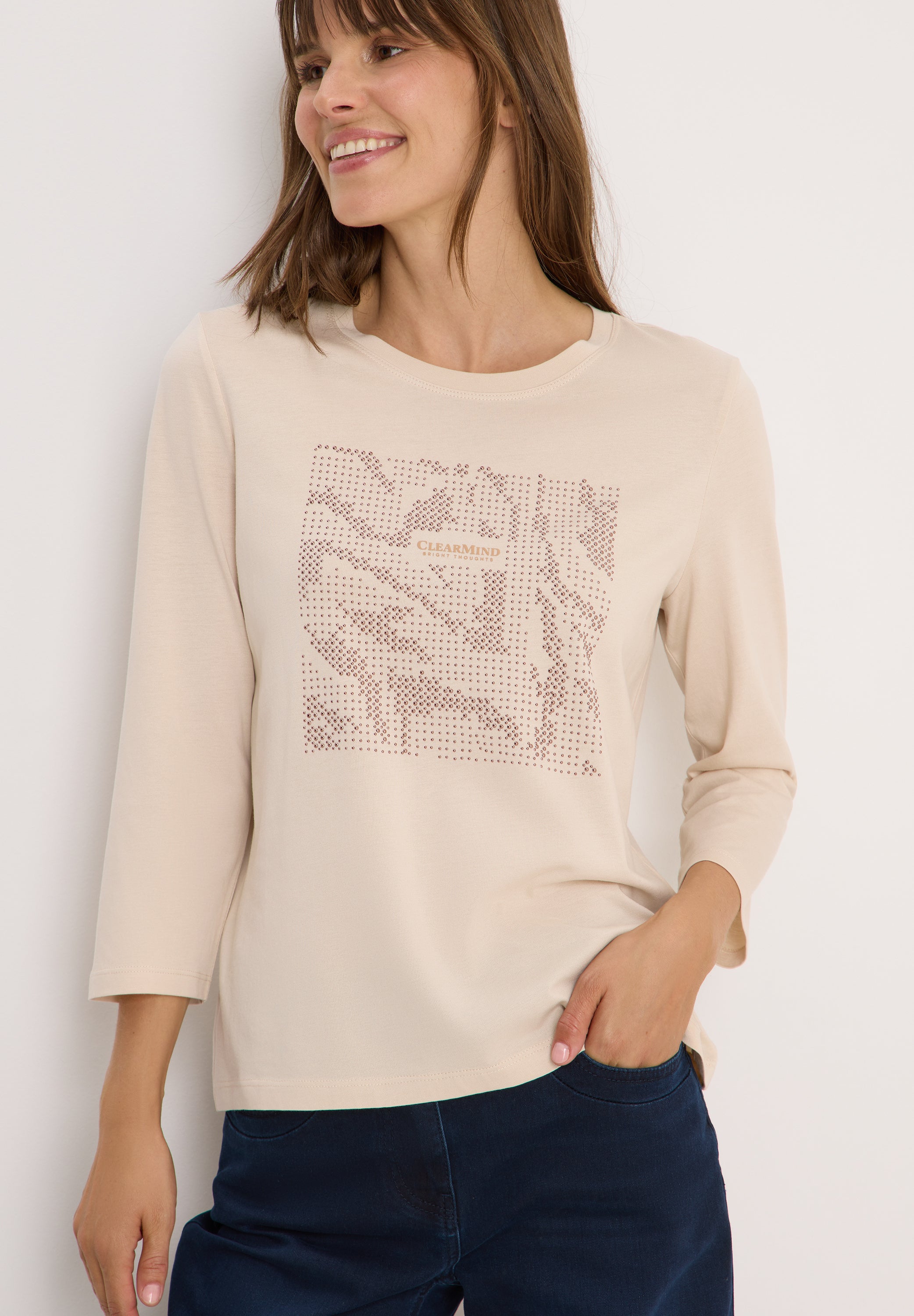 T-Shirt - 36983 oat milk beige - Beige