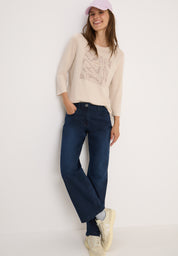 T-Shirt - 36983 oat milk beige - Beige