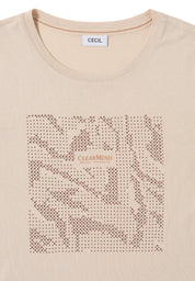 T-Shirt - 36983 oat milk beige - Beige
