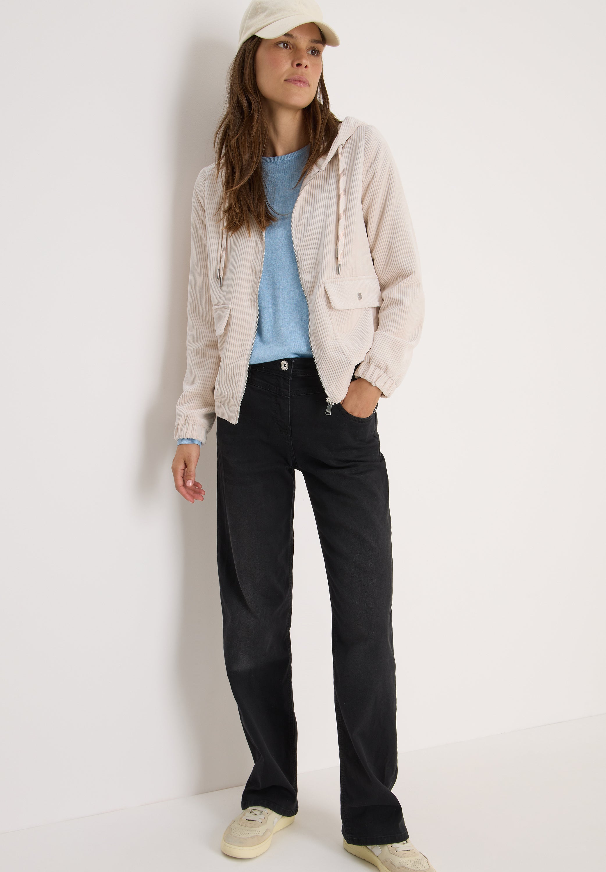 Cordjacke - 16983 oat milk beige - Creme