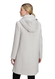 Mantel aus Wollmix - 9709-Light Grey Melange - Grau