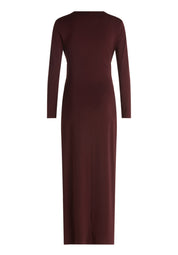Abendkleid mit V-Ausschnitt - 4715-Deep Dahlia - Rot