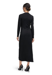 Abendkleid mit V-Ausschnitt - 9045-Black - Schwarz