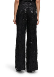 Schlupfhose Wide Leg - 9045-Black - Schwarz