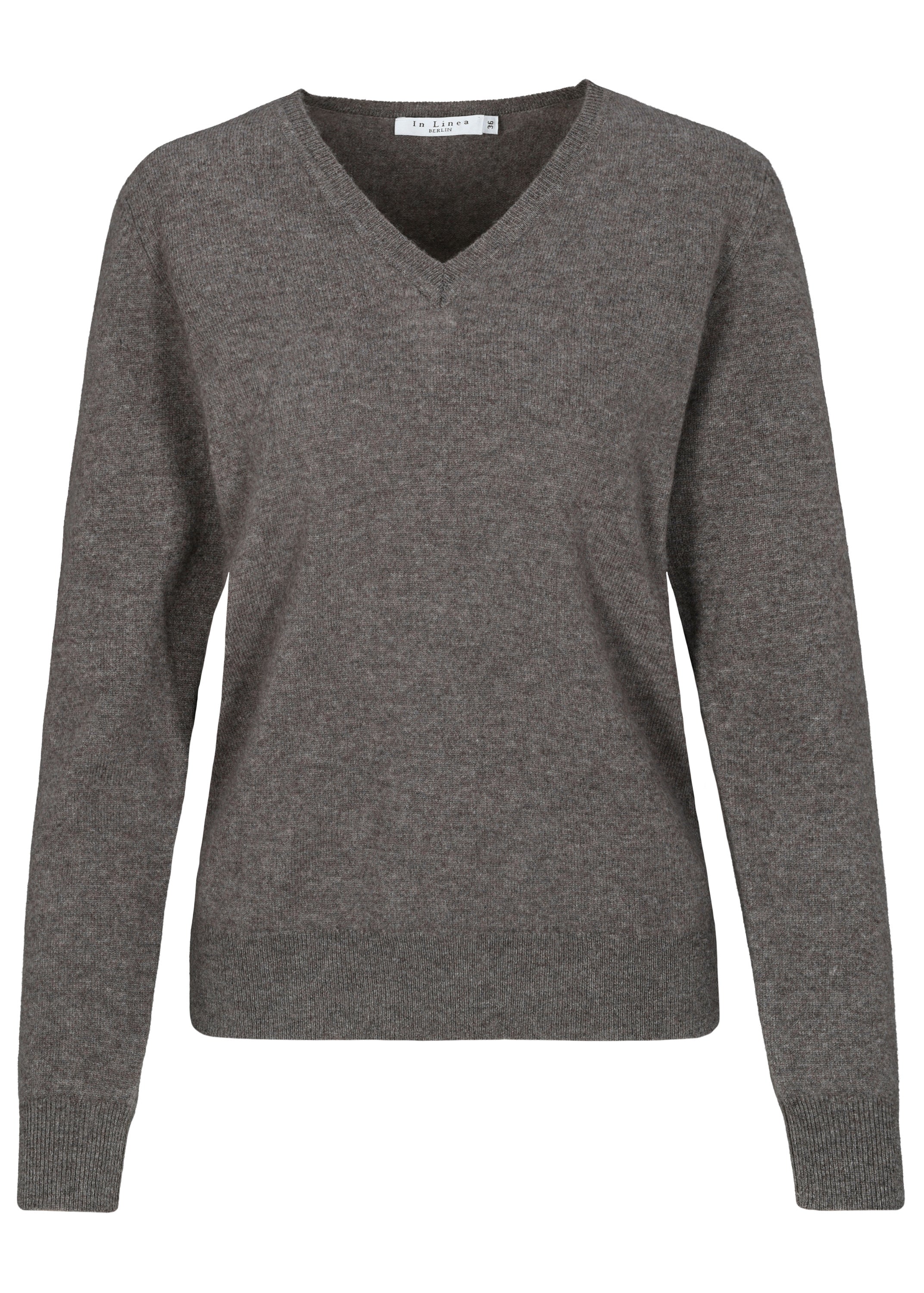 Strickpullover aus Kaschmir - 706 706 TAUPE MEL. - Braun