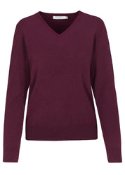 Strickpullover aus Kaschmir - 448 448 CHERRY - Rot