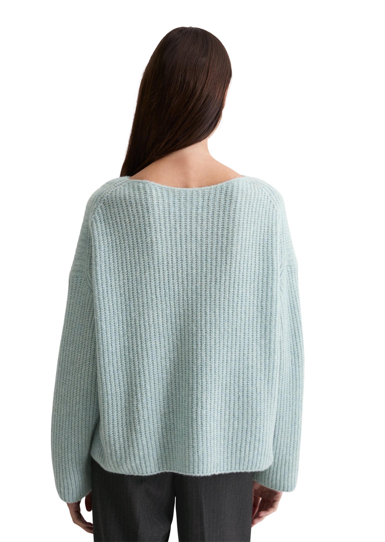 Strickpullover - 821-silvery blue - Blau