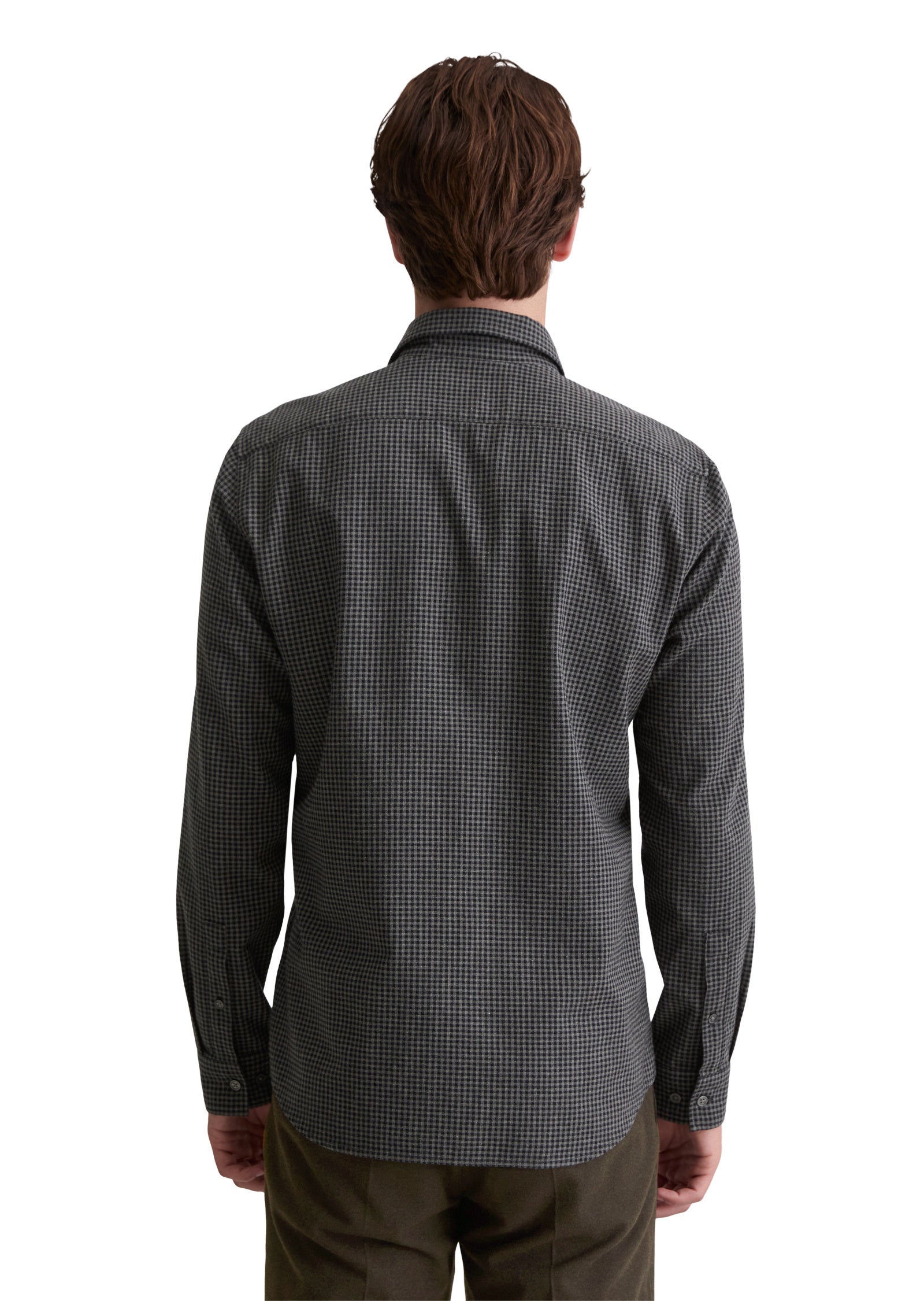 Freizeithemd kariert Shaped Fit - D94-multi/black - Grau