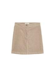 Samtrock Mini aus Baumwollmix - 911-chalky mauve - Beige