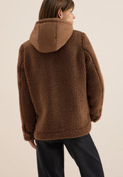 Teddy-Overshirt - 17113 mocha caramel - Beige