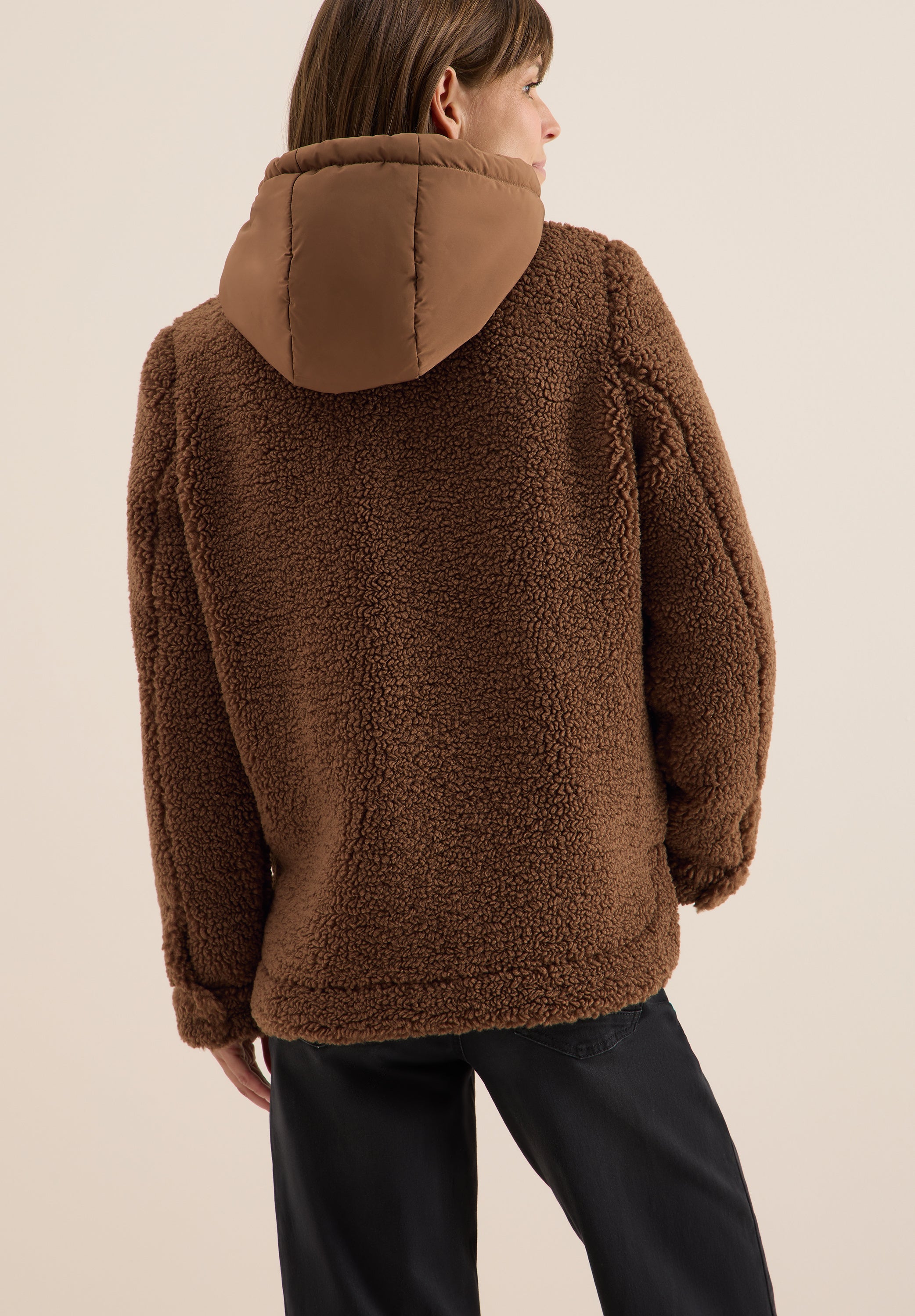 Teddy-Overshirt - 17113 mocha caramel - Beige