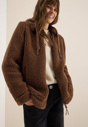 Teddy-Overshirt - 17113 mocha caramel - Beige