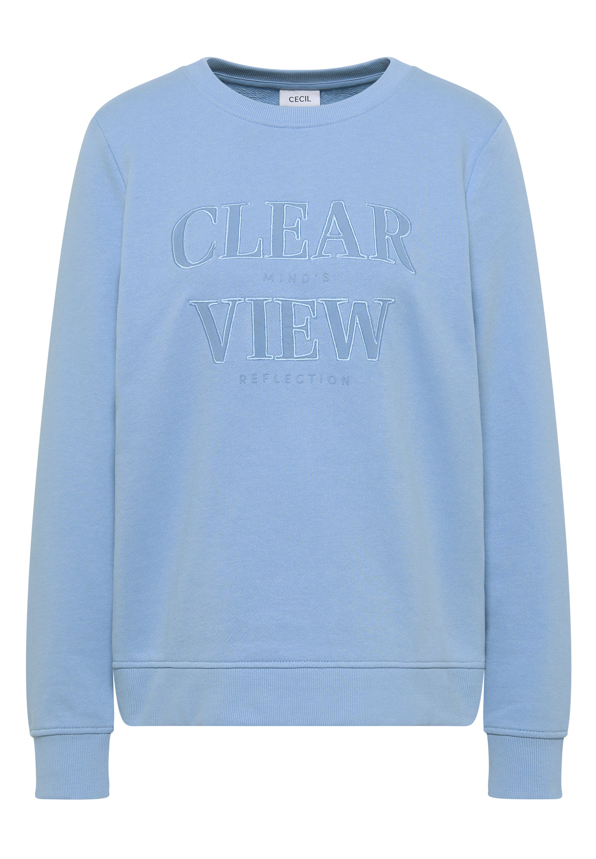Sweatshirt aus Baumwolle - 37339 sporty light blue - Blau