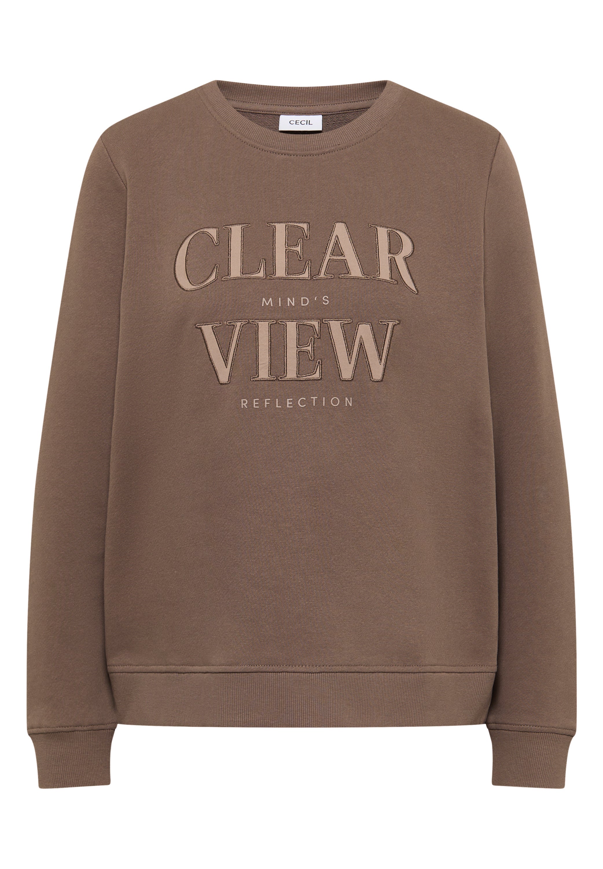 Sweatshirt aus Baumwolle - 37188 cocoa taupe - Braun