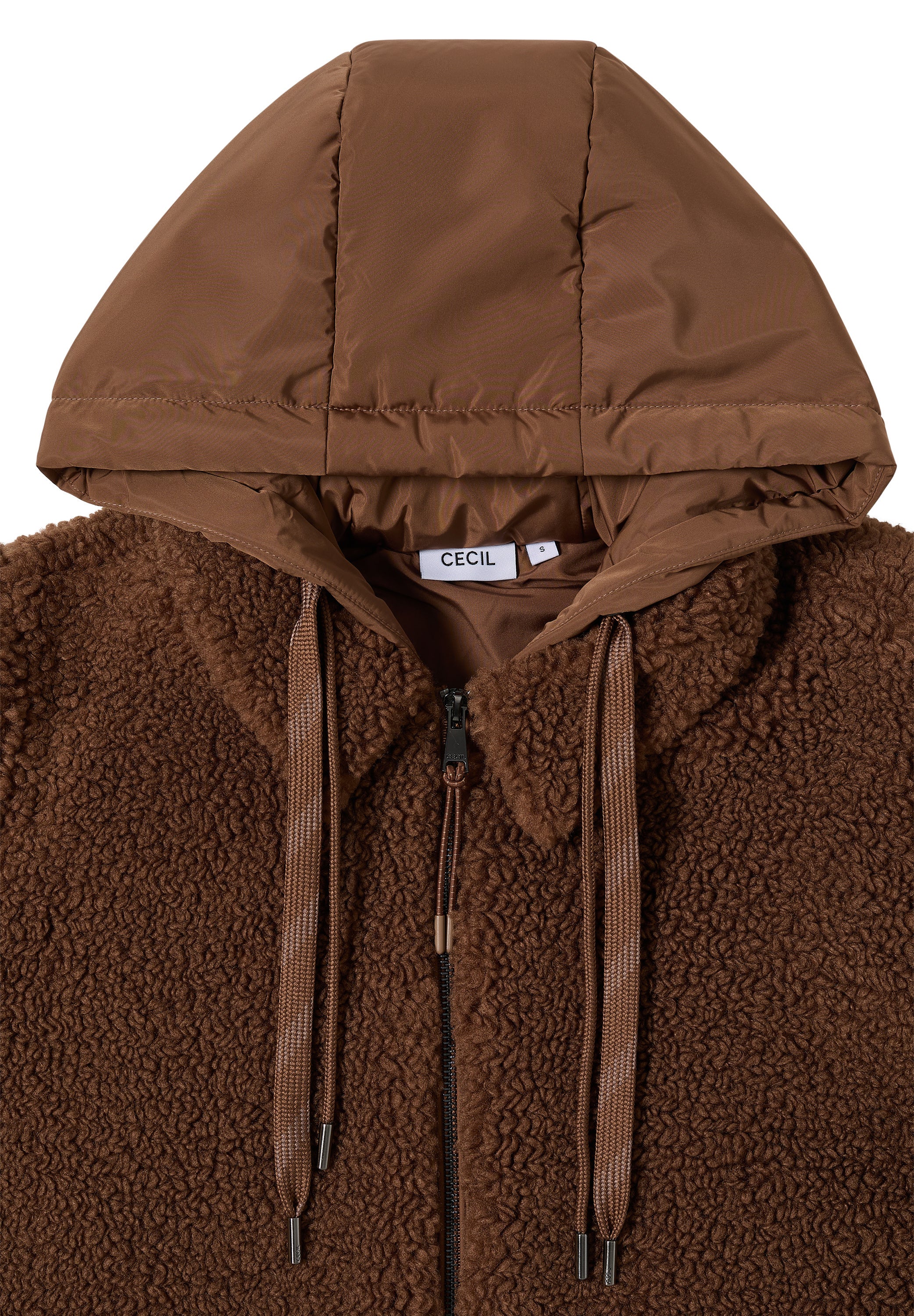 Teddy-Overshirt - 17113 mocha caramel - Beige