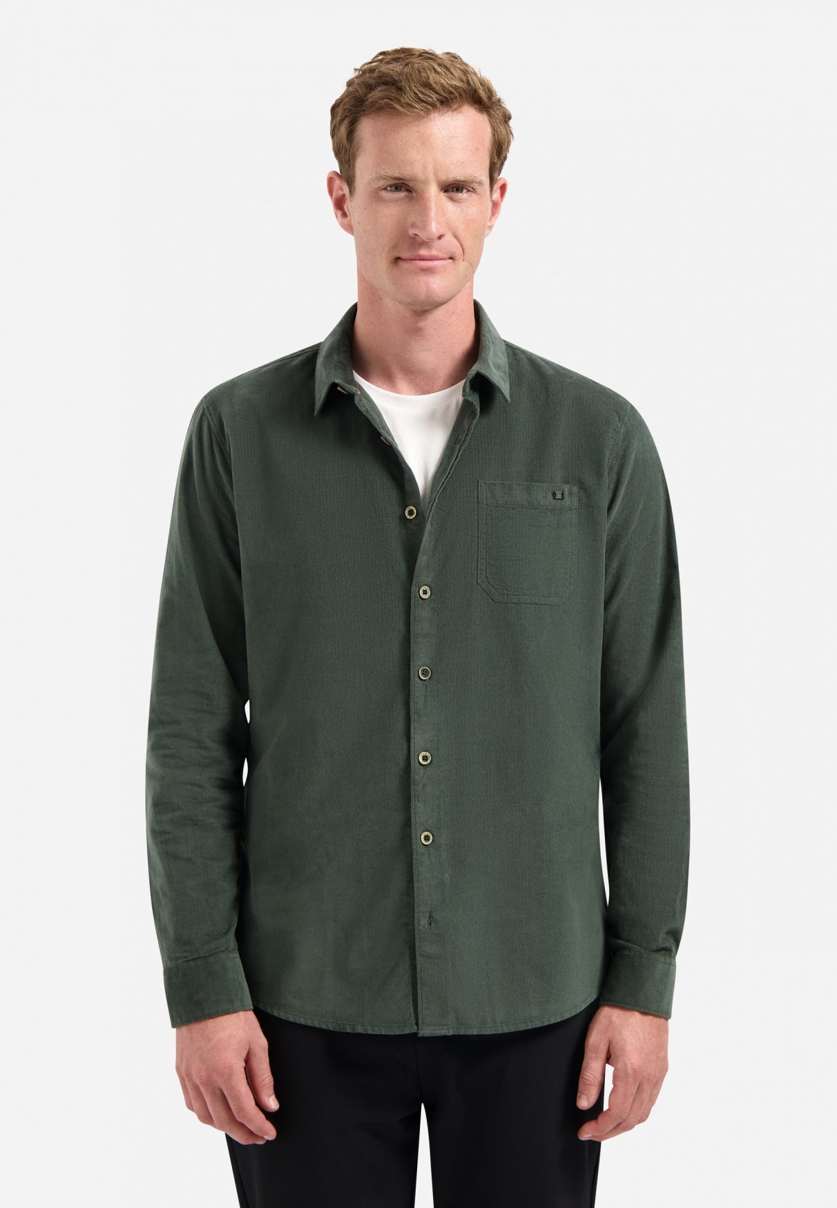Freizeithemd Regular Fit - 052-Dark Green - Grün