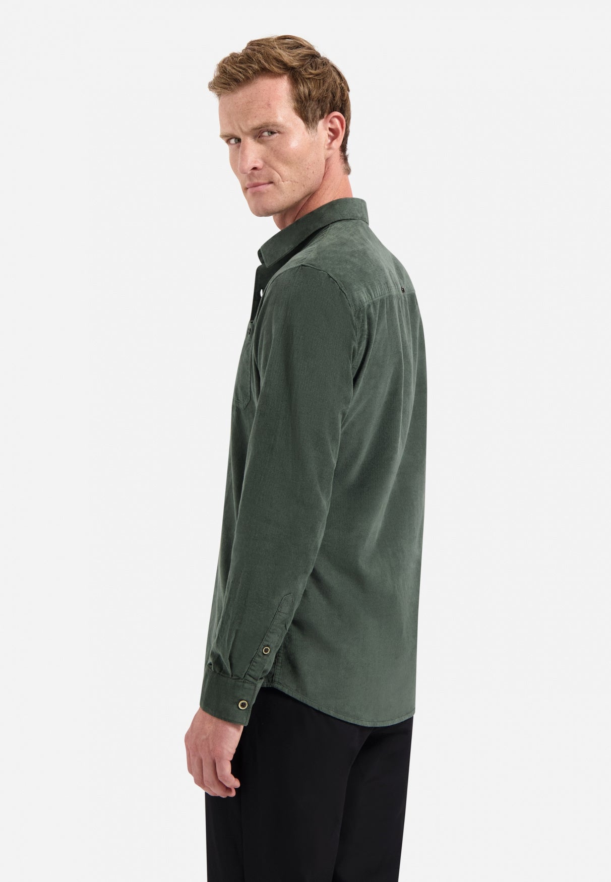 Freizeithemd Regular Fit - 052-Dark Green - Grün