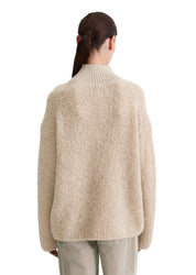 Strickpullover aus Bouclé - 915-chalky mauve melange - Beige