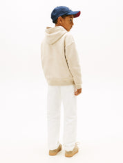 Sweathoodie aus Baumwollmix - ABY-BEIGE - Beige