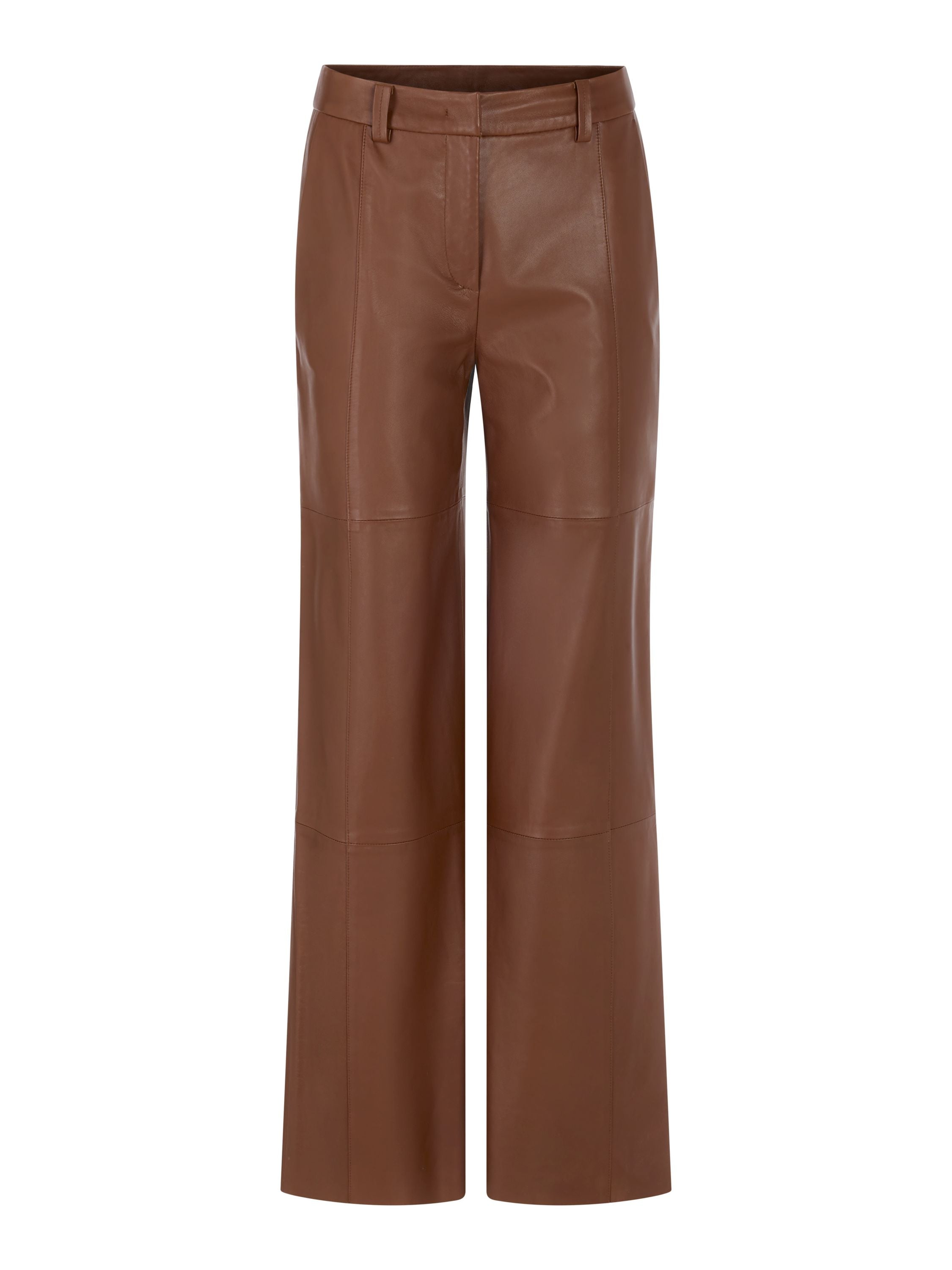 Lederhose WARRI Wide Leg - 639 - Braun