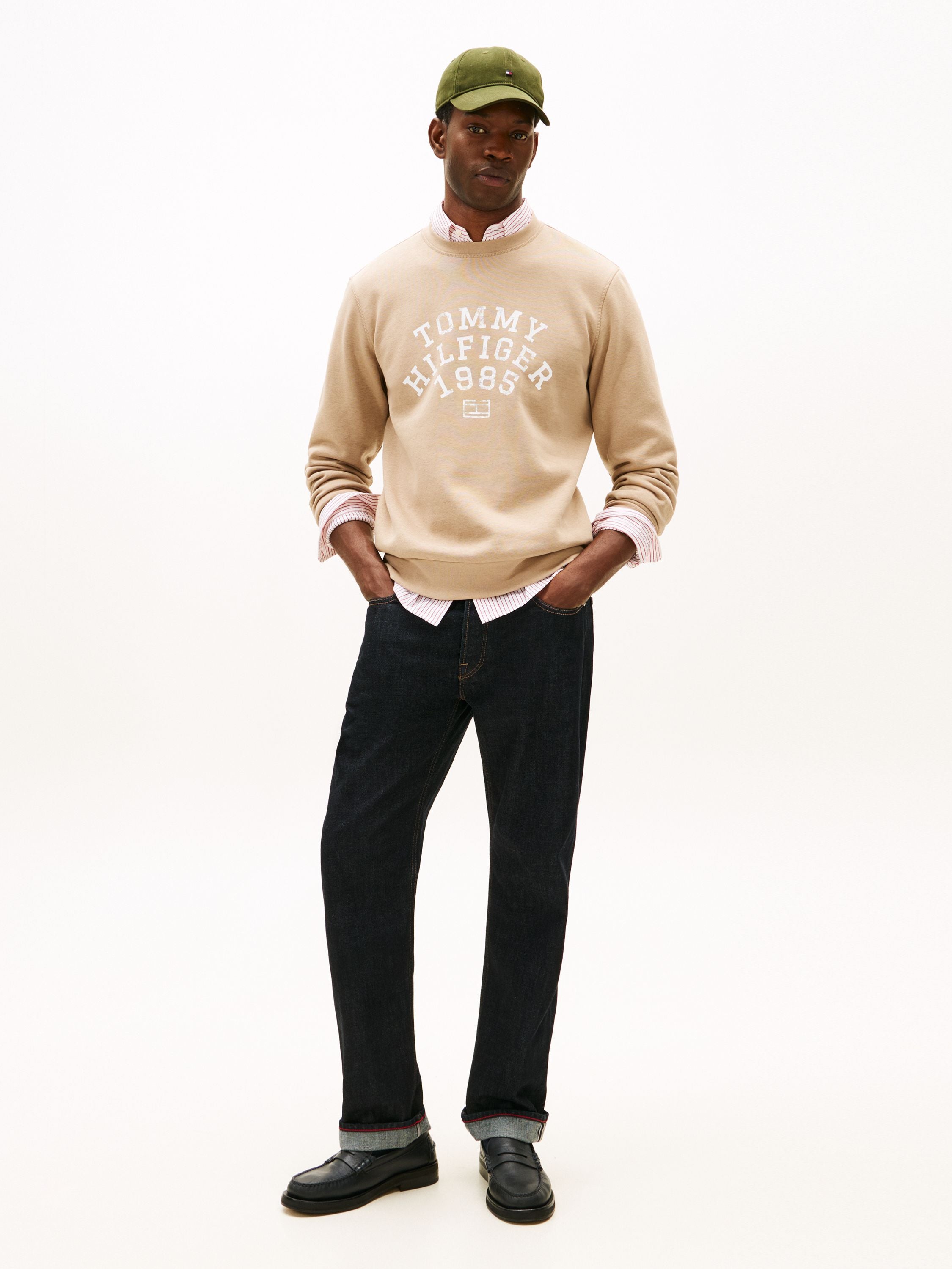 Sweatshirt aus Baumwollmix - AFE-BEIGE - Beige