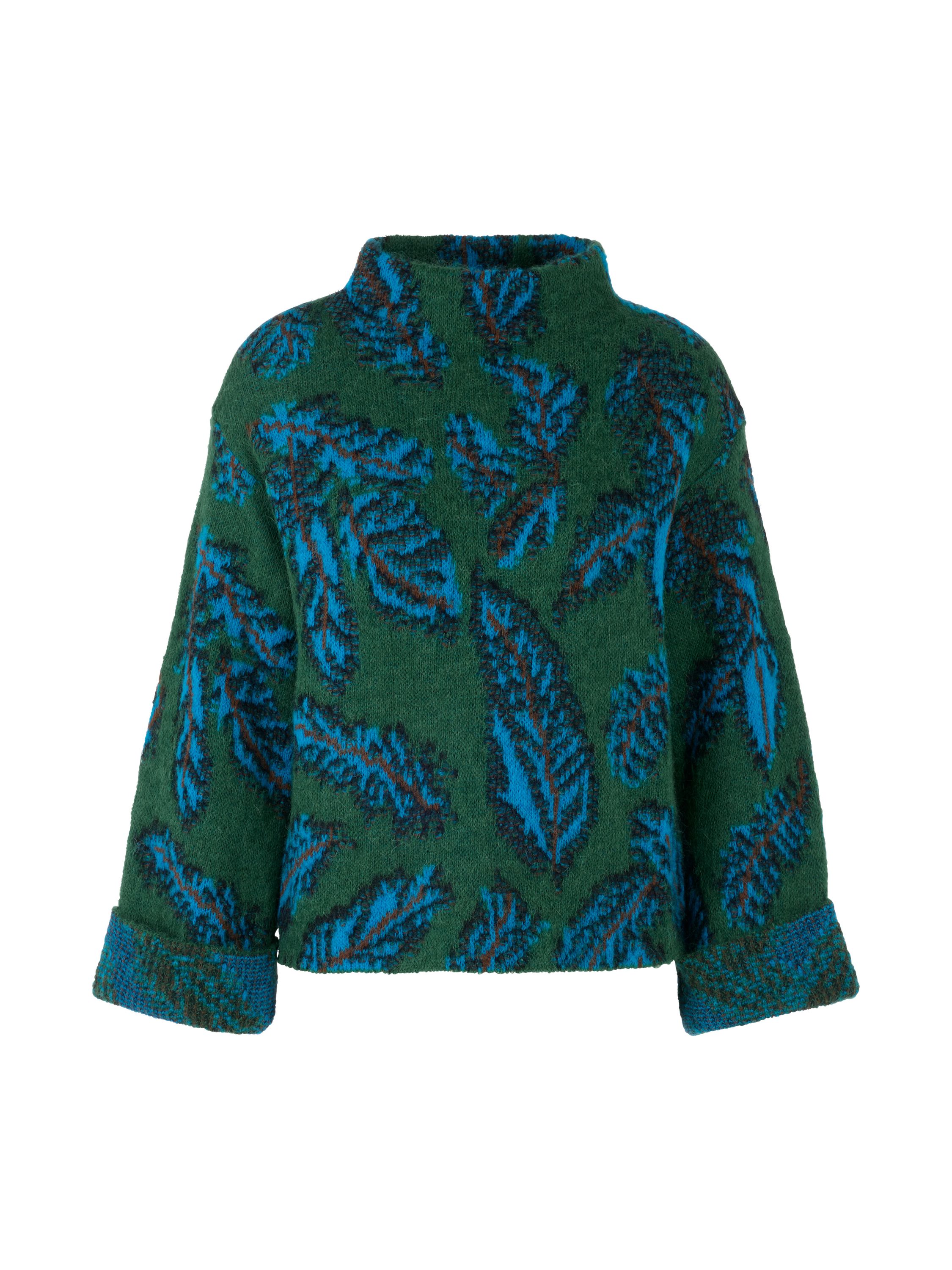 Jacquard-Pullover - 556 - Grün