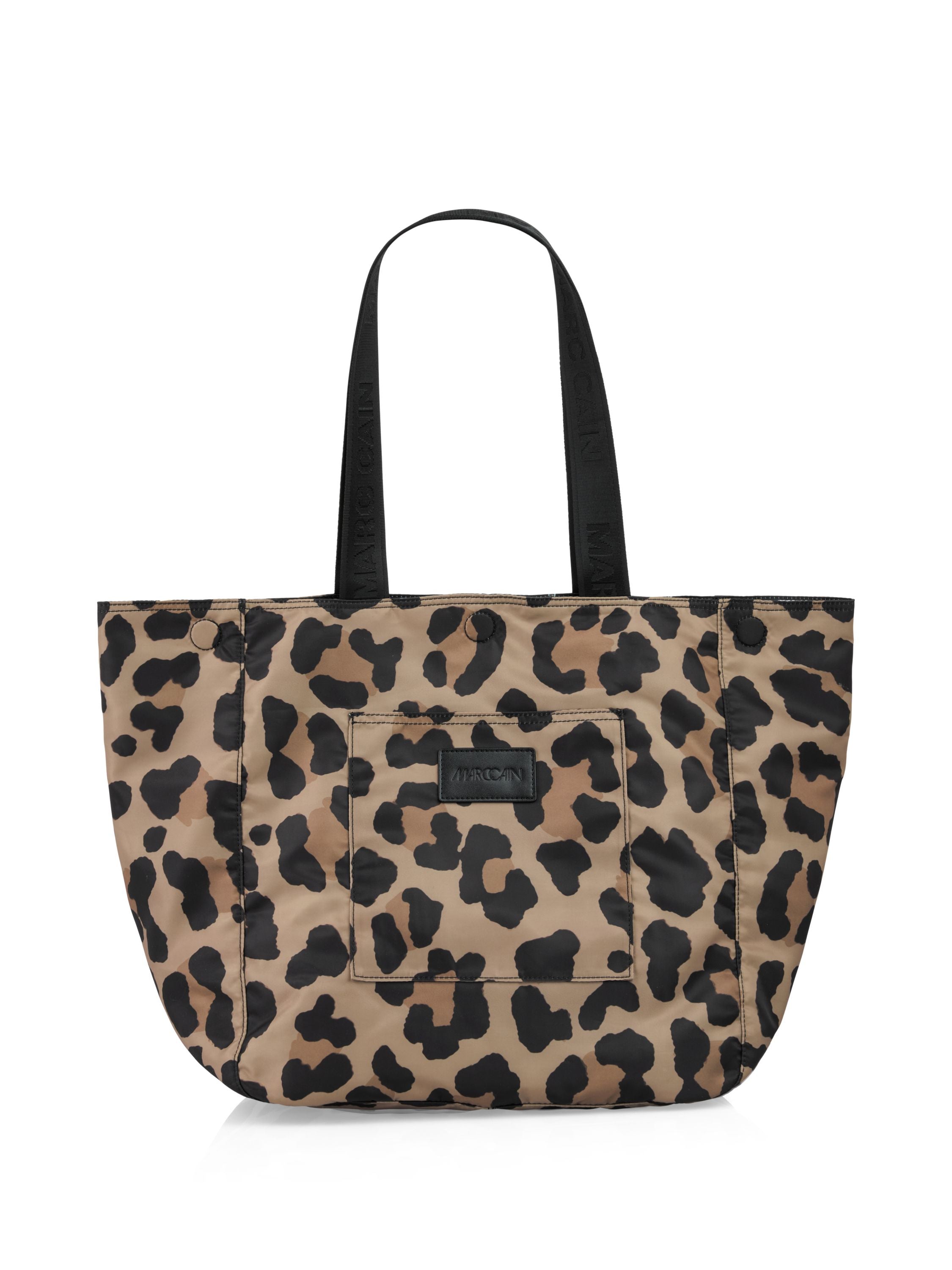 Wendbare Shopper-Tasche mit Print - 624 - Braun