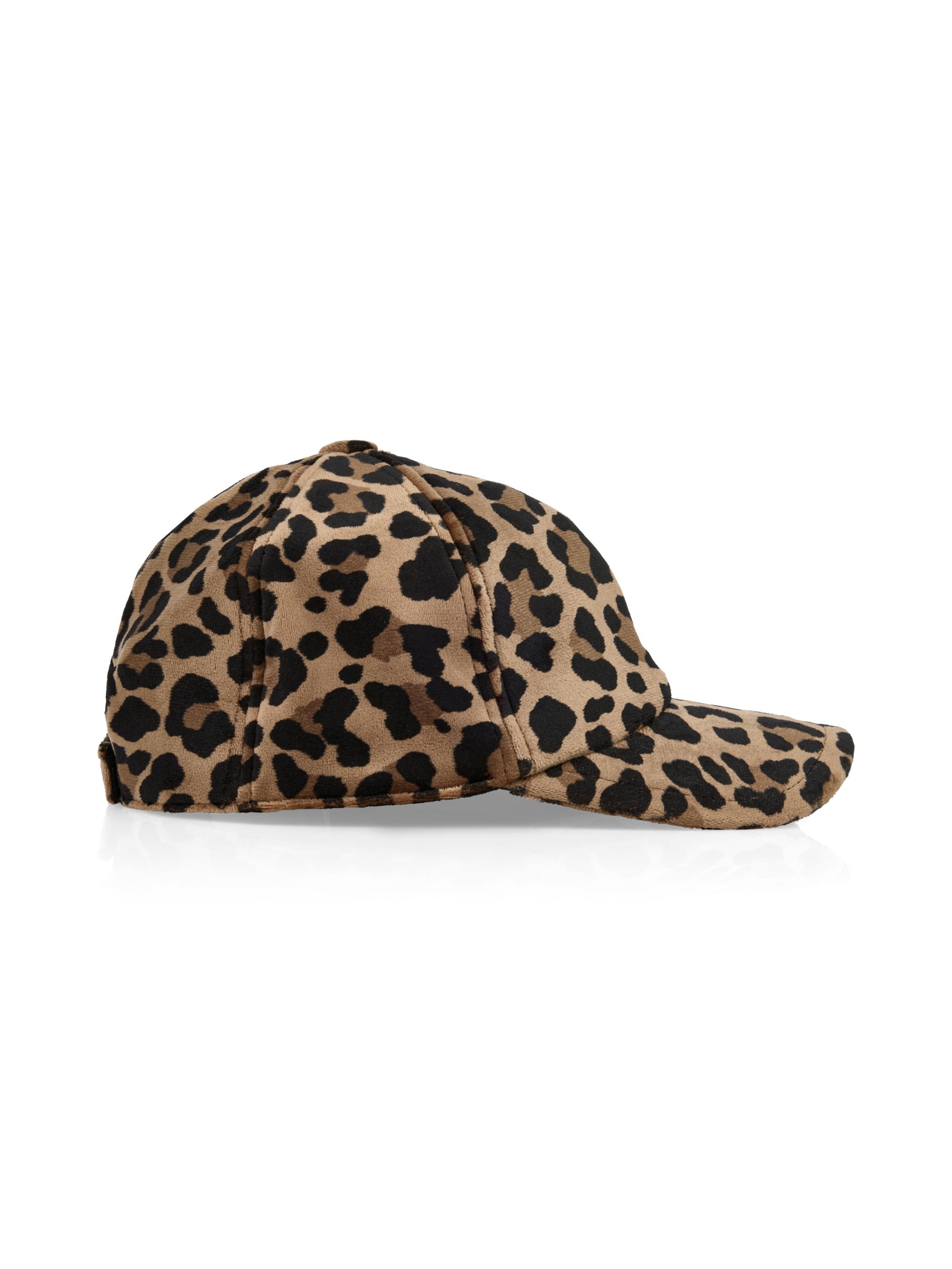 Cap mit Leoprint - 624 - Braun