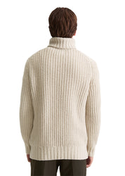 Strickpullover mit Rollkragen Regular Fit - 707-gray silk - Beige