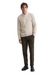 Strickpullover Regular Fit - 707-gray silk - Creme