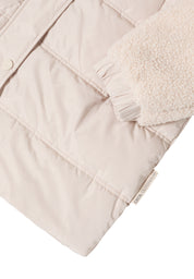 Steppmantel mit Stehkragen - 15641 teddy vanilla white - Beige