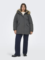 Parka mit abnehmbarer Kapuze - Blackened Pearl - Grau