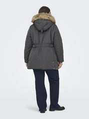 Parka mit abnehmbarer Kapuze - Blackened Pearl - Grau