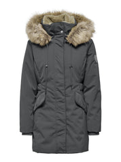 Parka mit abnehmbarer Kapuze - Blackened Pearl - Grau