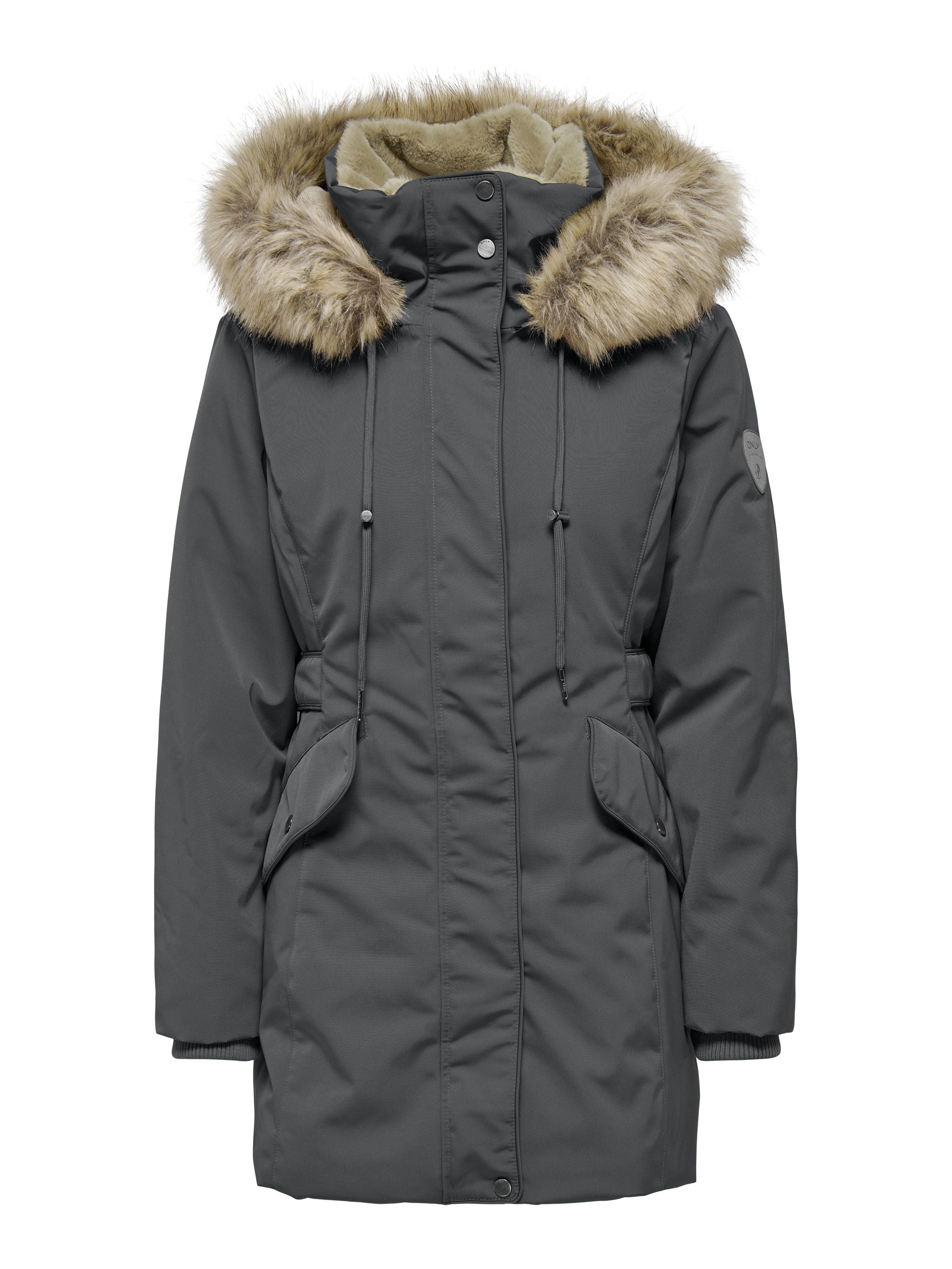 Parka mit abnehmbarer Kapuze - Blackened Pearl - Grau