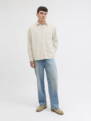 Cordovershirt Relaxed Fit - Antique White - Creme