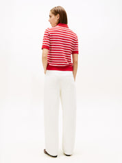 Poloshirt gestreift - 0EW-RED - Rot