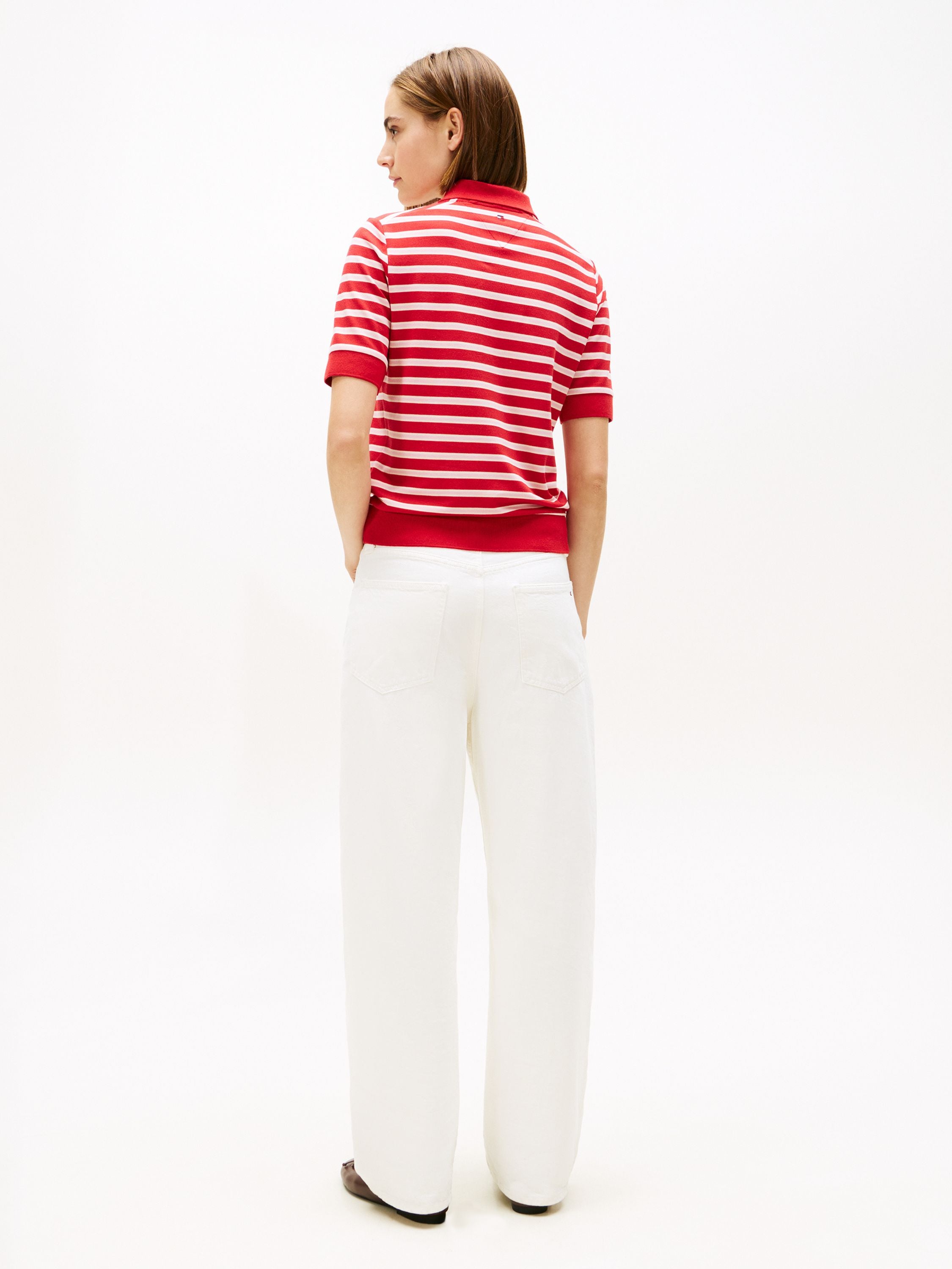 Poloshirt gestreift - 0EW-RED - Rot