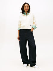 Strickjacke aus Bio-Baumwolle - AEF-BEIGE - Creme