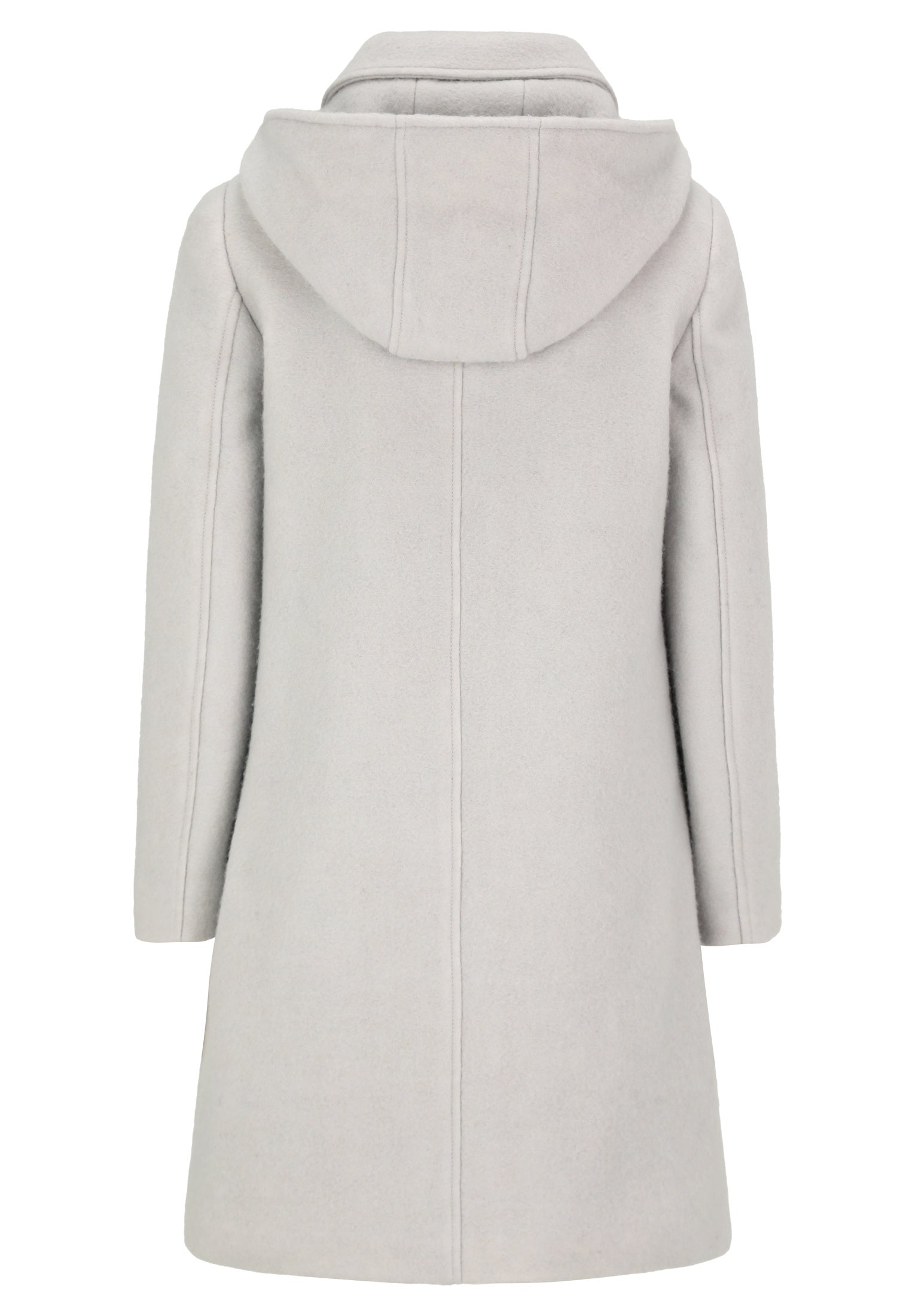 Mantel aus Wollmix - 9709-Light Grey Melange - Grau