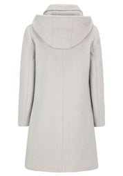 Mantel aus Wollmix - 9709-Light Grey Melange - Grau