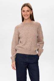 Strickpullover NURIETTE aus Wollmix - 5697 - Braun