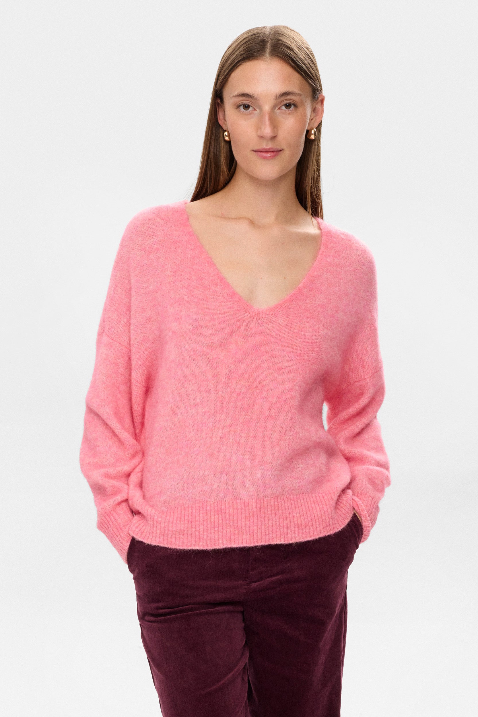 Strickpullover NURIETTE aus Wollmix - 2696 - Pink