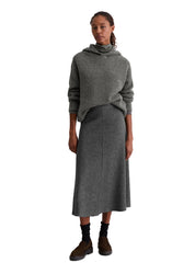 Blouclé-Hoodie Loose Fit - 927-rocky grey melange - Grau