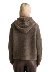 Strickpullover aus Schurwollmix - 785-shaded brown melange - Braun