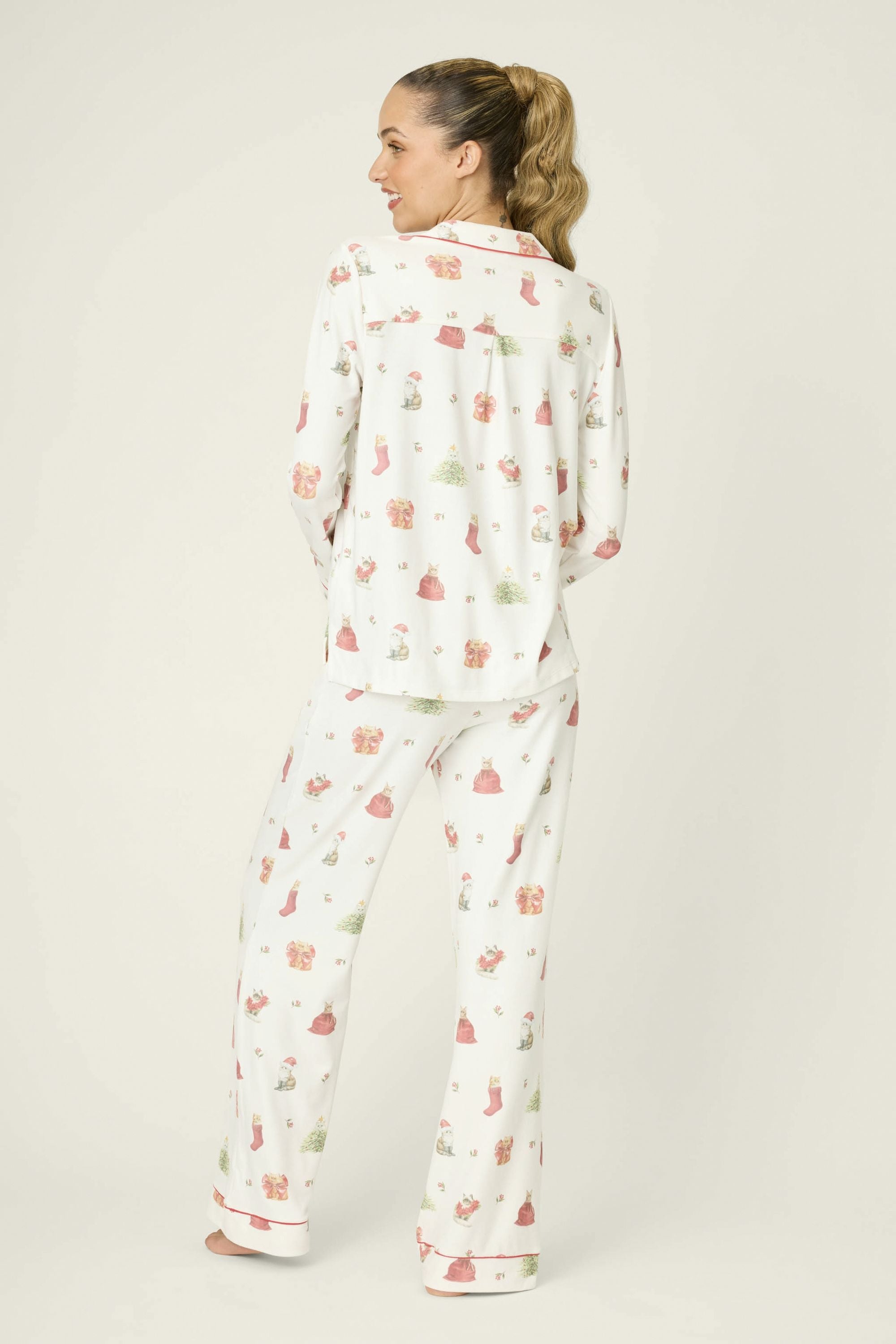 Pyjama-Set aus Butter-Jersey - 102-off-white - Weiß